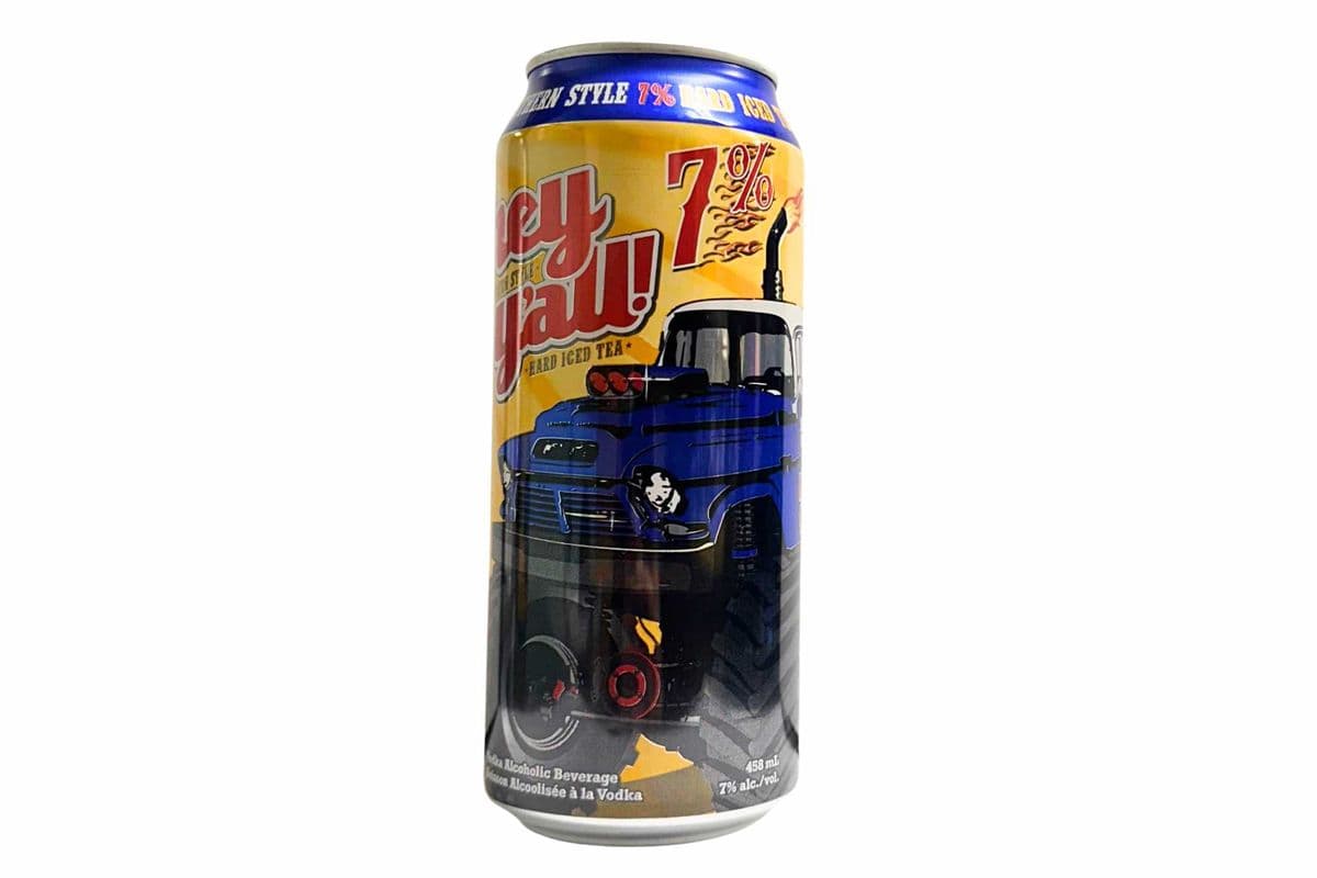 Hey Y'all Southern Style Hard Iced Tea 7% (1 x 473mL Can)