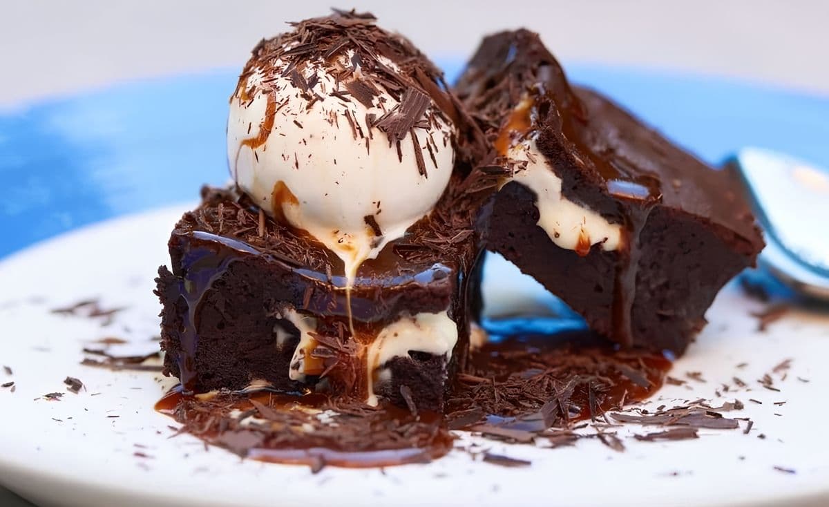 Smores Brownie Ala Mode (Vegan)