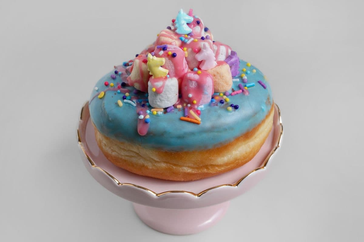 Blue Unicorn Donut