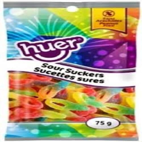 Huer Sucettes Sur 75g/ Huer Suckers Sour 75g