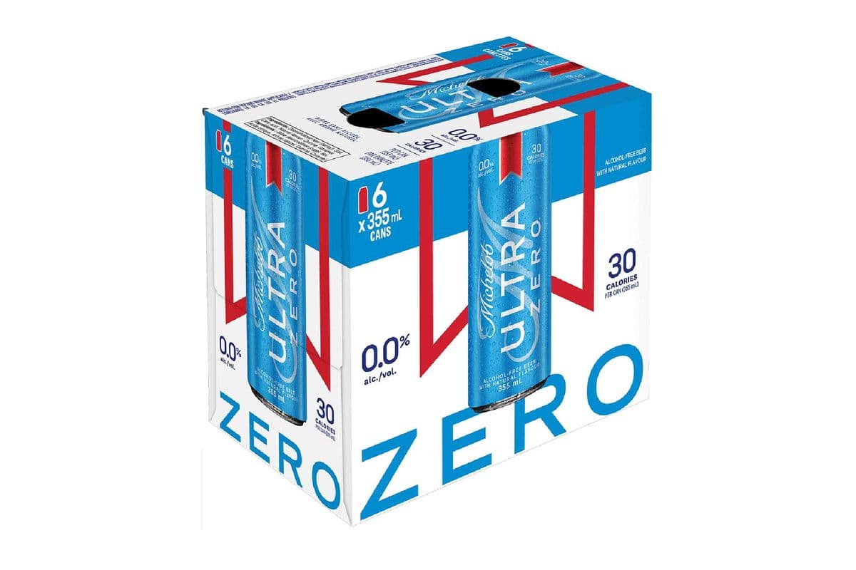 Michelob Ultra Zero-6 Cans (355ml) (30 Cal)
