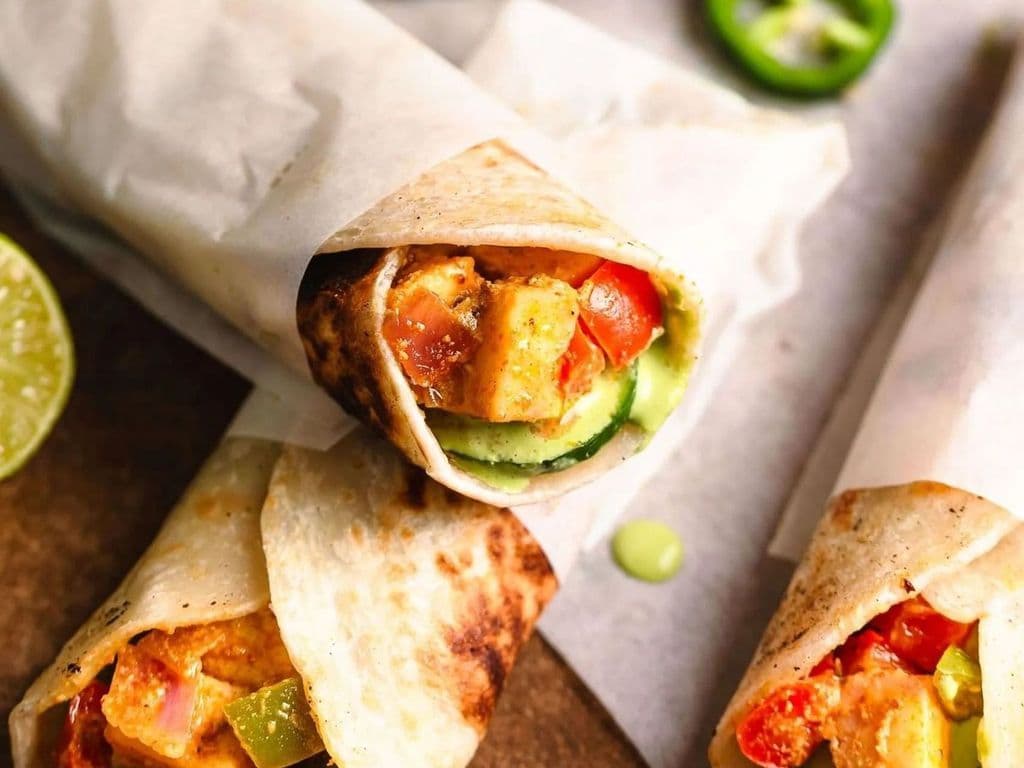 Spicy Mayo Kathi Roll
