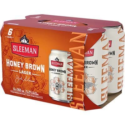 Sleeman Brewing Honey Brown, 6 x 355 ml