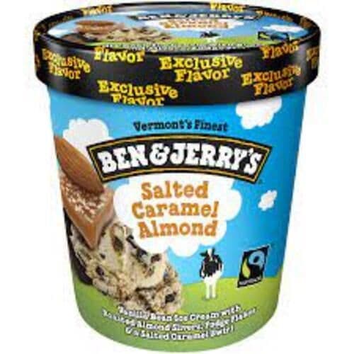Ben & Jerry Caramel Salé et Amandes/ Salted Caramel Almond 473ml