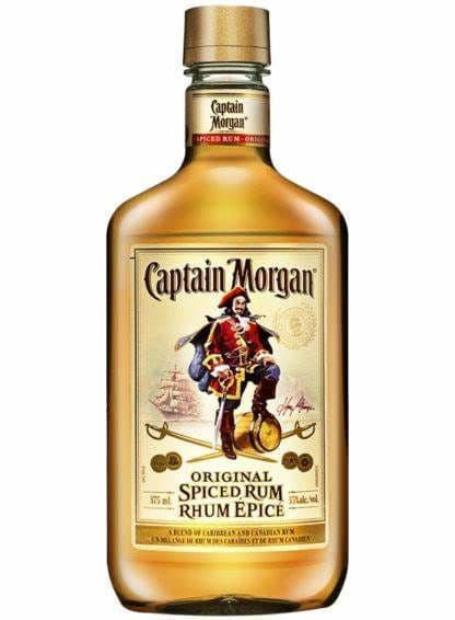 Captian Morgans Spiced Rum 375 ML BTL 35% ABV