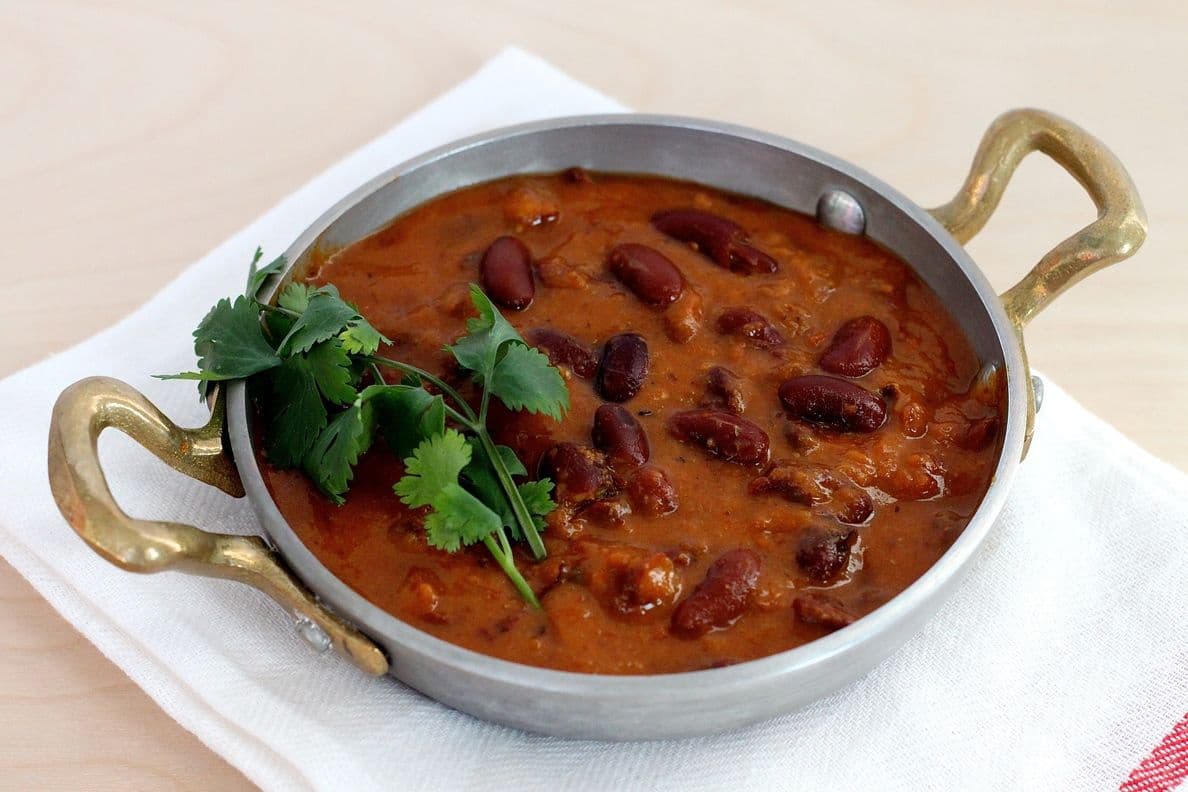 Rajma with Plain Rice