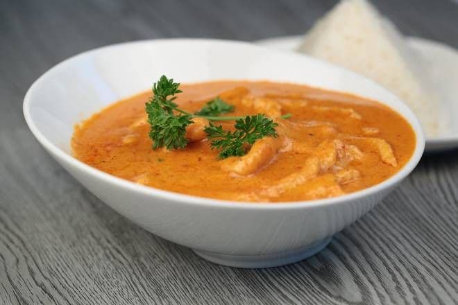 Red Chicken Curry with Rice