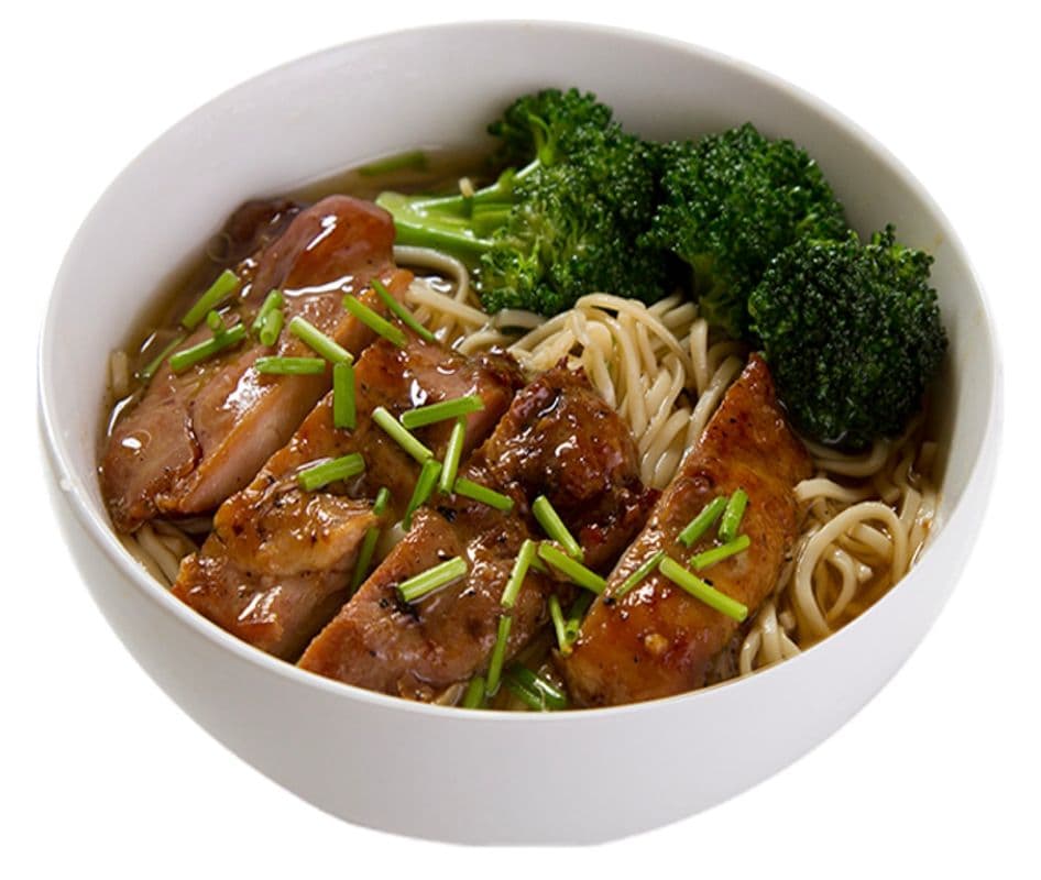 BBQ Chicken Noodles Soup
