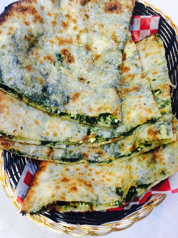 Spinach and Paneer Naan