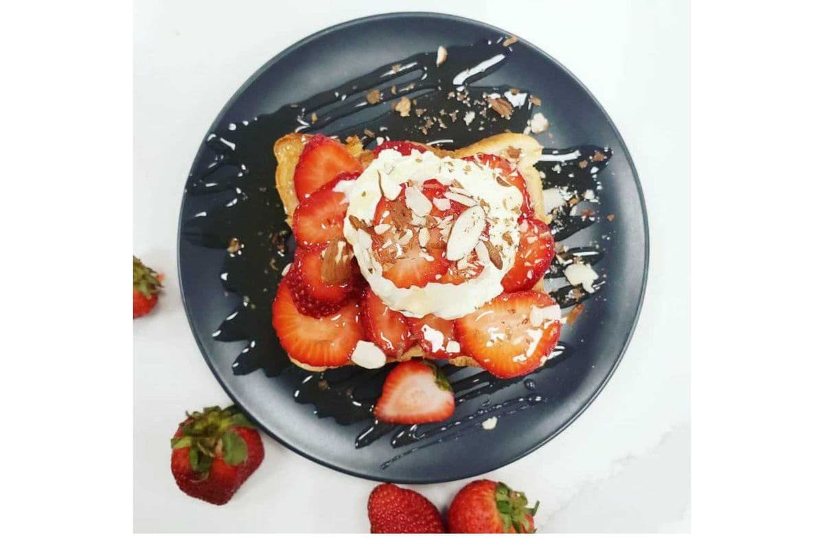 Strawberry Honey Cream Toast