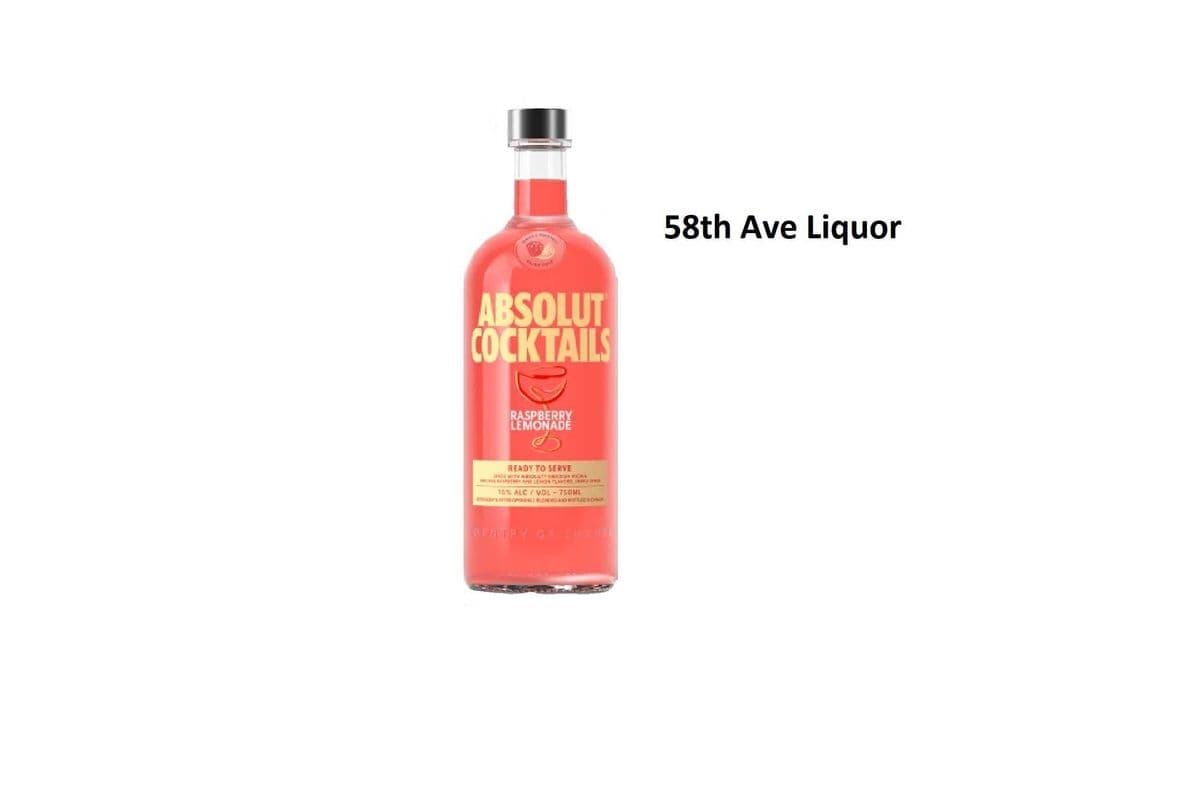 ABSOLUT RASPBERRY LEMONADE COCKTAIL 750ML (1 x 750ml)