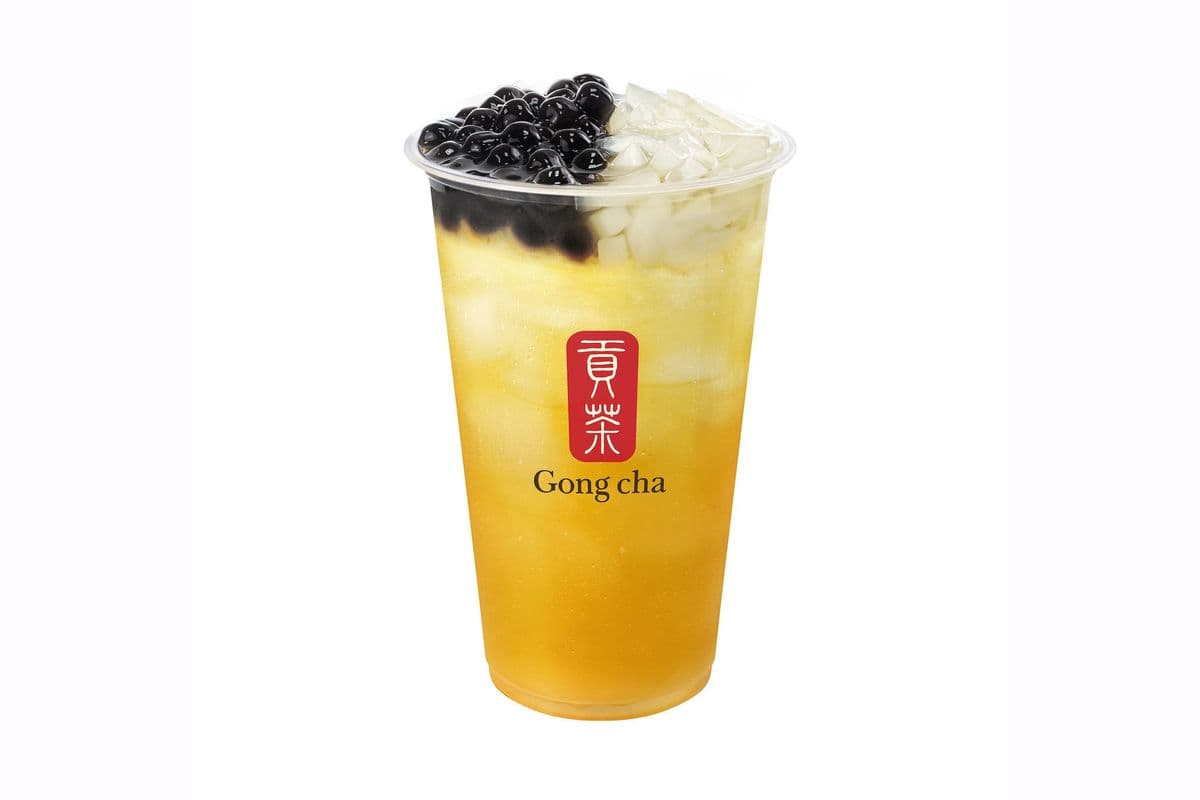 Peach Green Tea with QQ Jelly