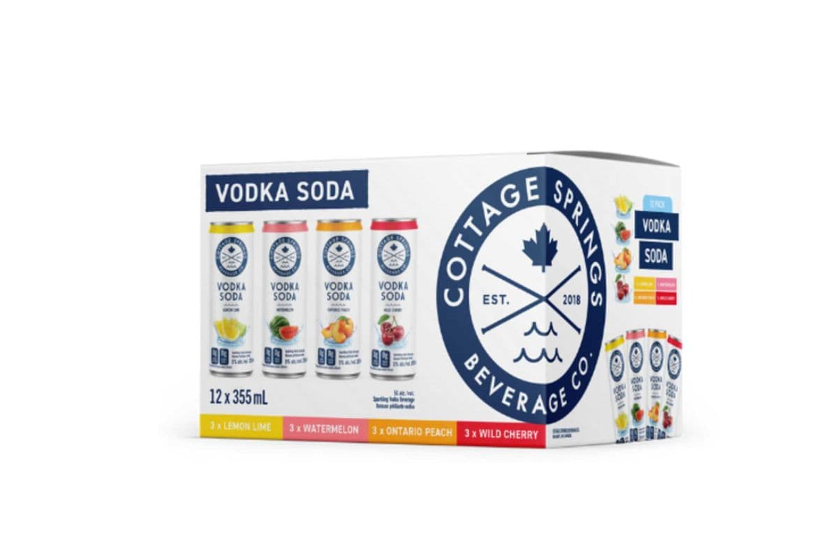 Cottage Springs Vodka Soda Mixer Pack (12 Cans) (12 x 355ML)