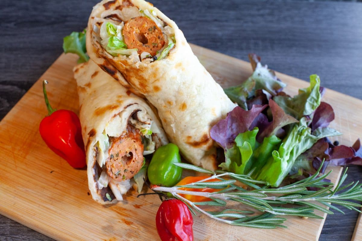 Seekh Kebab Wrap (Lunch)