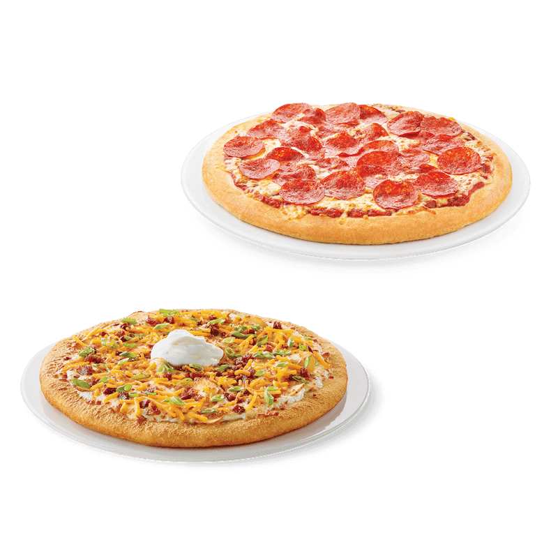 2 Medium Pizzas for $50