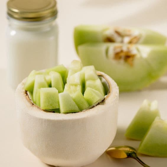 Melon Coconut Pudding / 甜瓜椰子冻