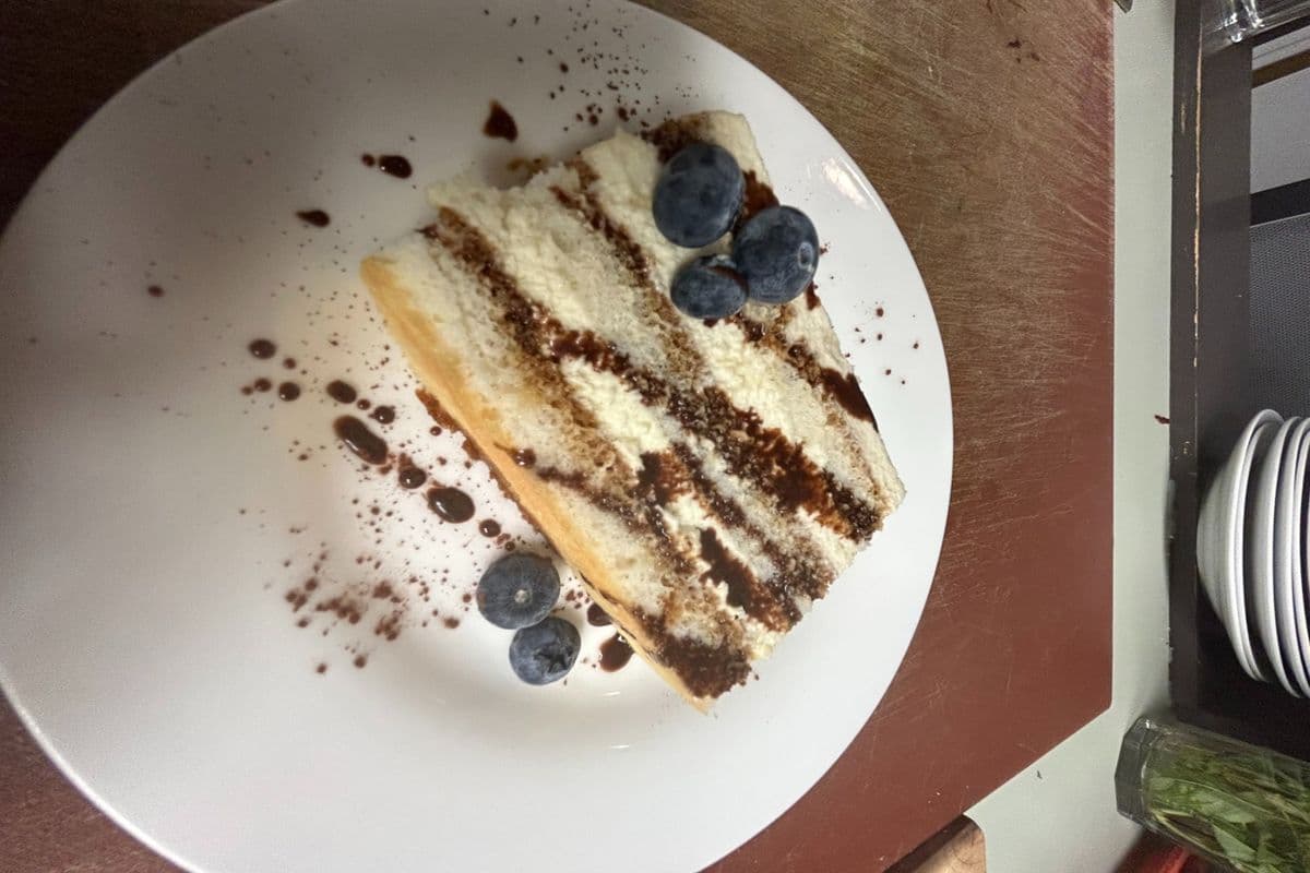 Tiramisu with Chocolate Espresso Drizzle