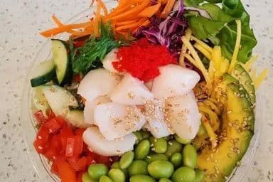 Poké bol au pétoncle torchée