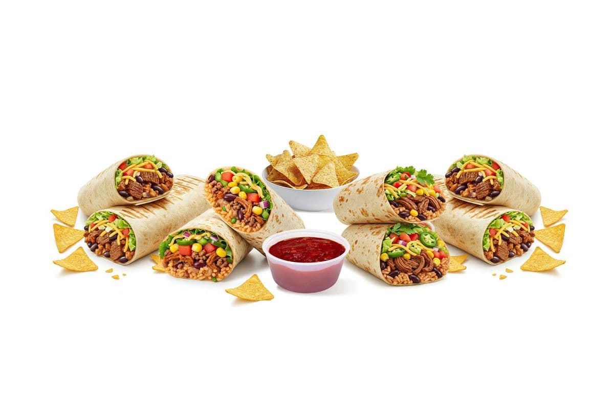 8 Regular Burrito w/ Chipz & Salsa