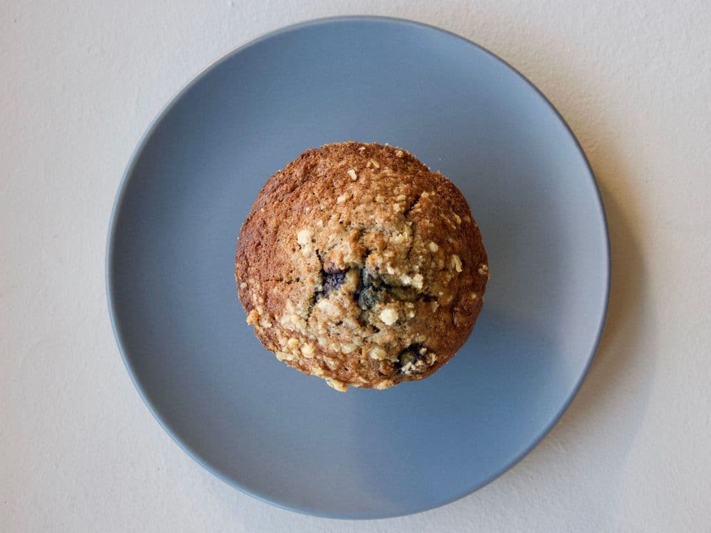 blueberry lemon zested muffin