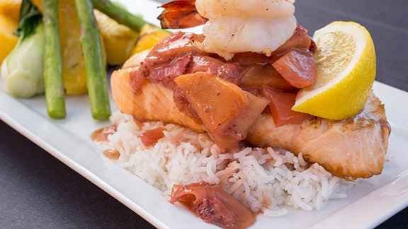 Atlantic Salmon and Shrimp