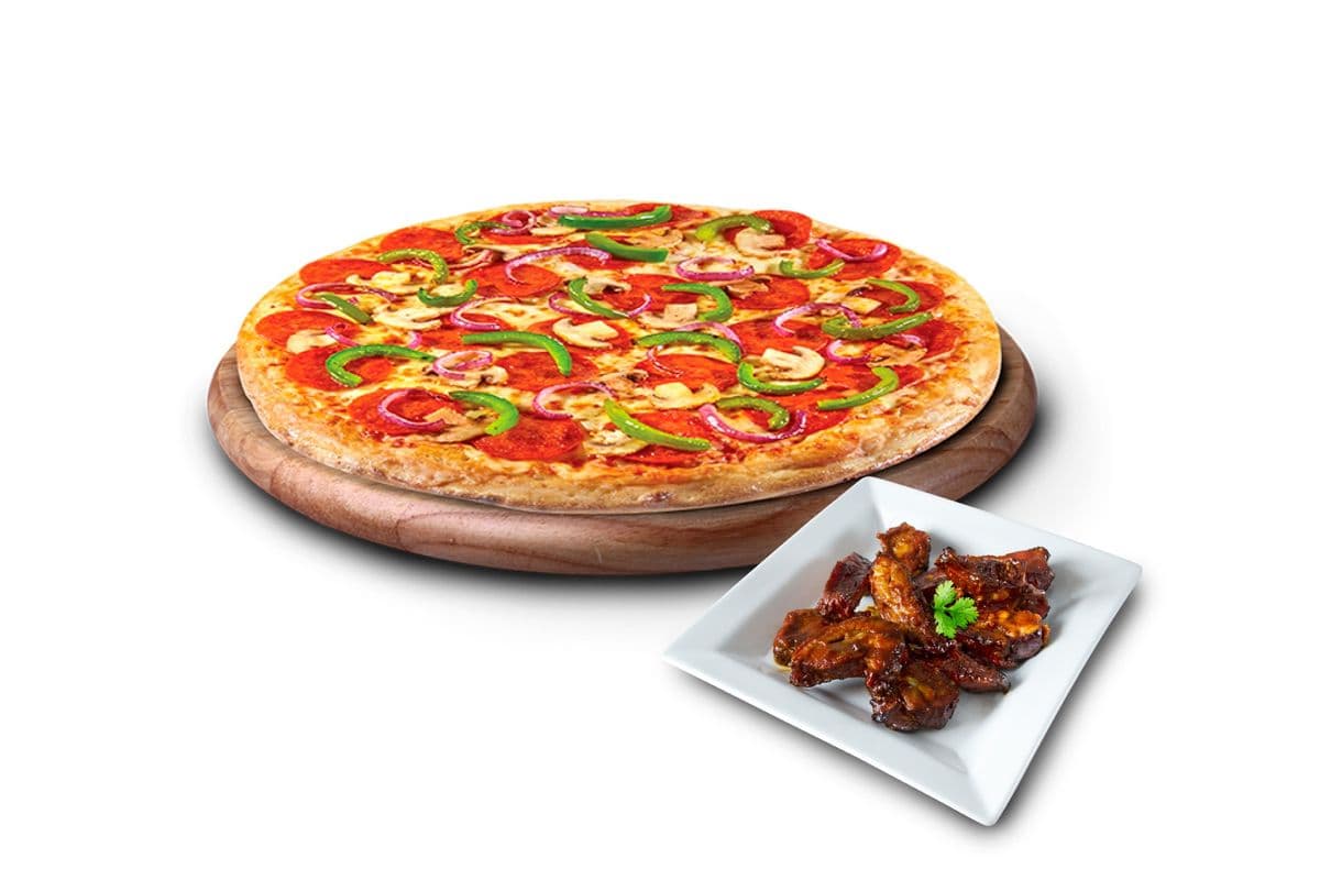 1 x 10" Pizza and Dry Ribs