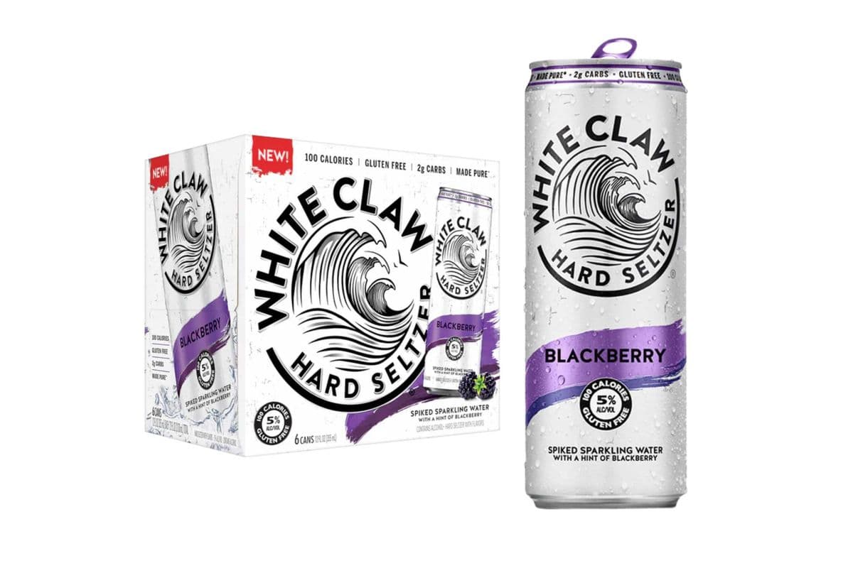 White Claw Hard Seltzer Black Berry (6 Cans) (6 x 355ml)
