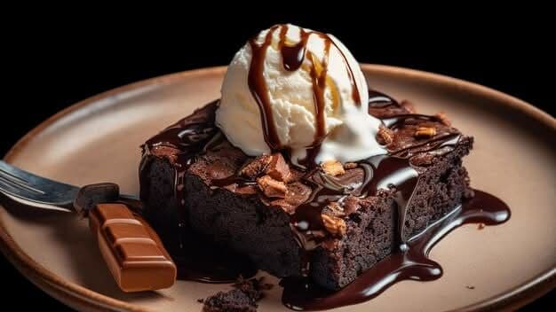 Fudge Brownie Sundae (+icecream)