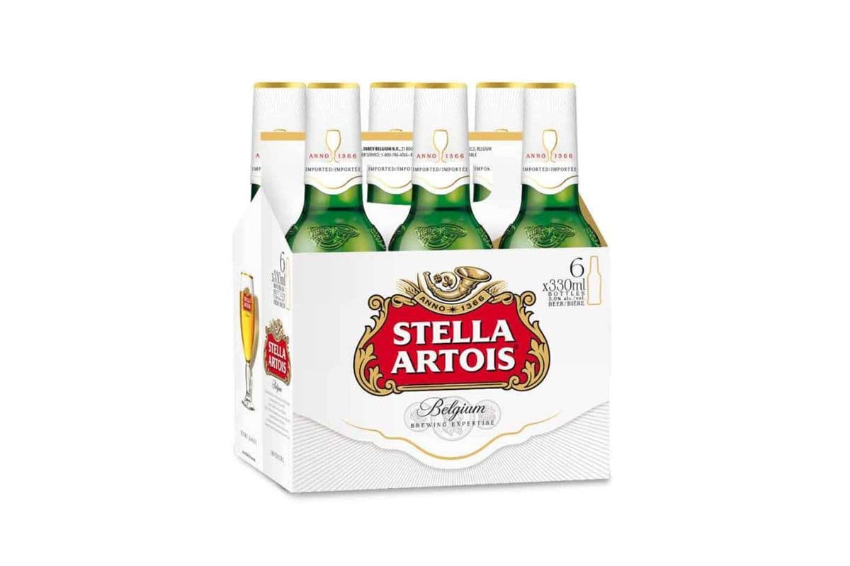 Stella Artois Pale Lager, Belgium (6 Bottles) (6 x 330ML)