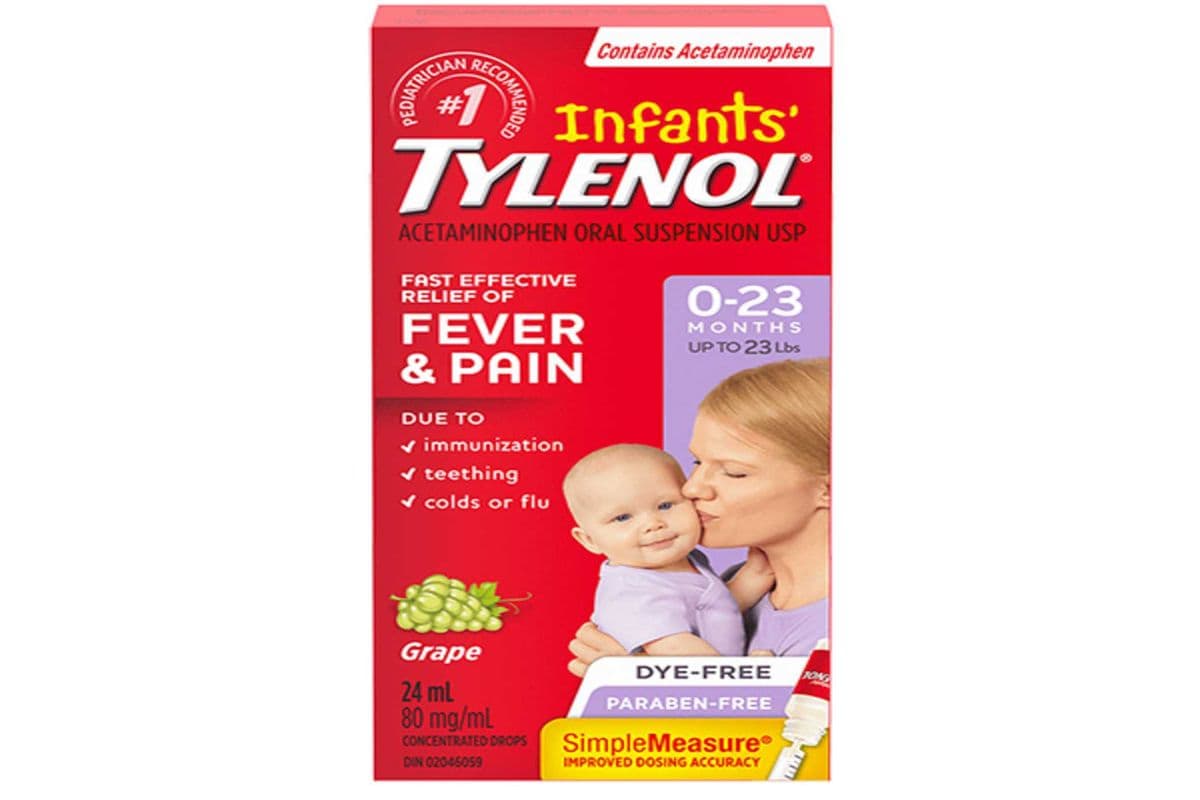 Tylenol infants 24 ml (0-23 months) 80mg/ml Grape