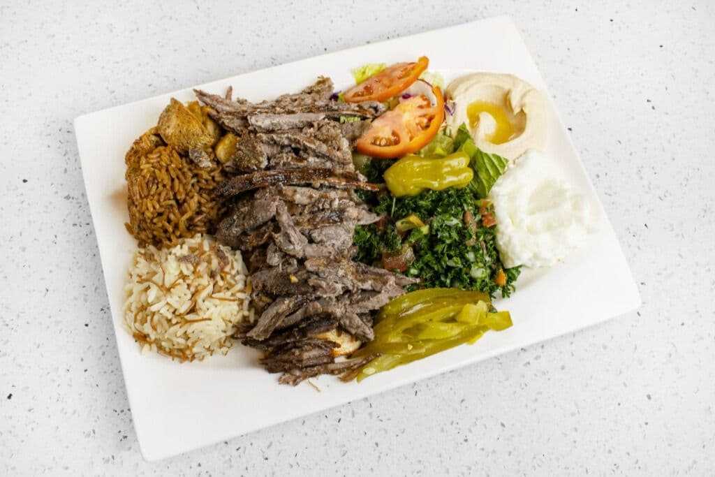 2. Shawarma Beef Plate
