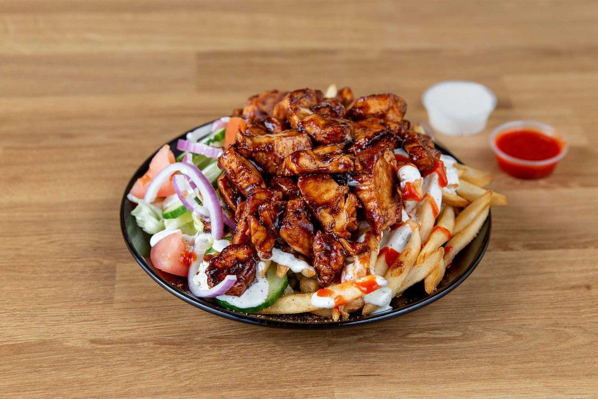 BBQ Chicken Over Fries
