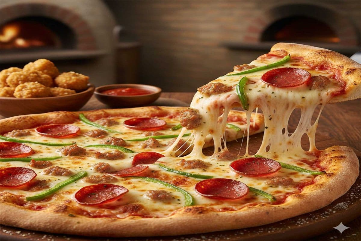 Medium Pizza + Popcorn Chicken