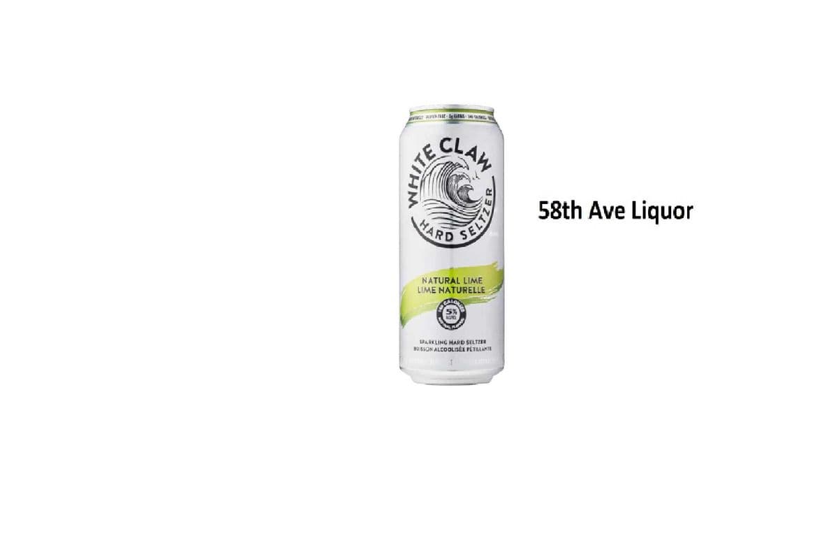 WHITE CLAW NATURAL LIME CAN (1 x 473ML)