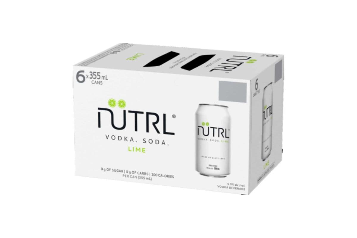 Nutrl Vodka Soda Lime (6 Cans) (6 x 355ml)