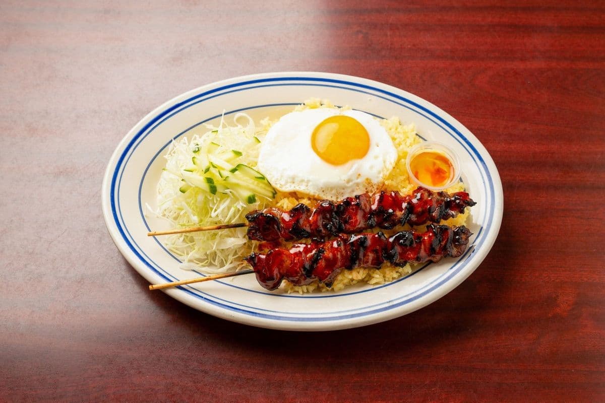 Two Skewers Pork BBQ Silog