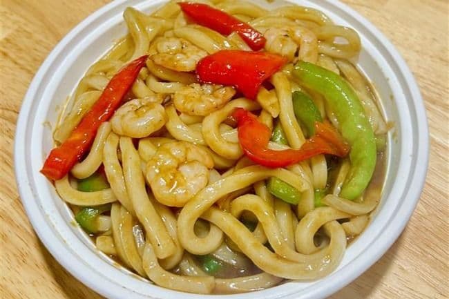 109. Shrimp Pan Fried Udon Noodles