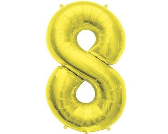 34" Gold Foil Balloon #8