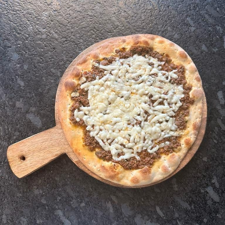Beef with Cheese Manakish