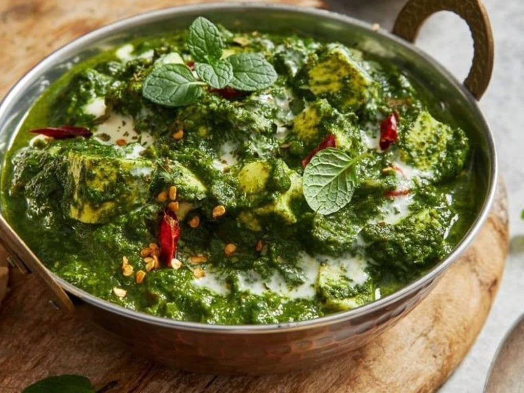 Paneer Palak / Paneer aux épinards