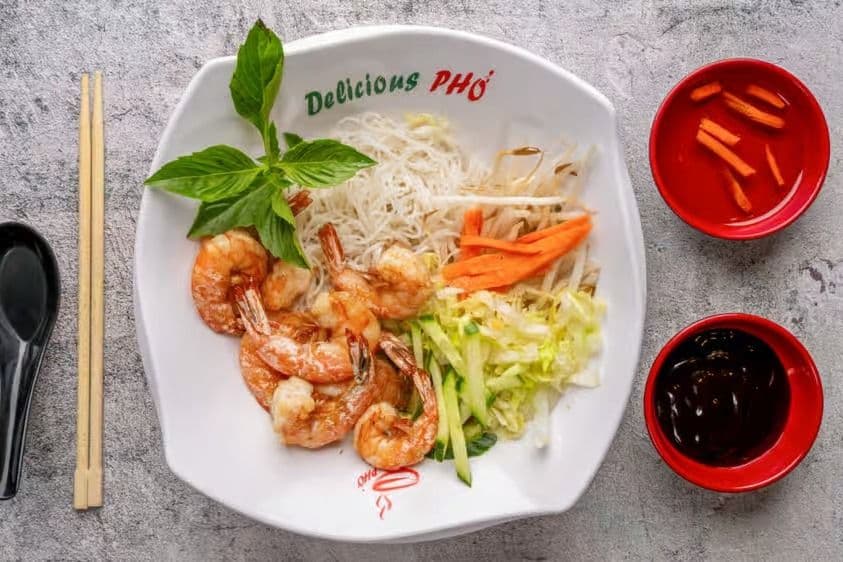 54.Grilled Shrimp with vermicelli