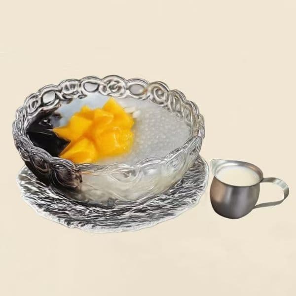 SW7 Gelée d'herbe, mangue, nata de coco et perles de tapioca au lait de coco 椰汁芒果凉粉椰果西米露