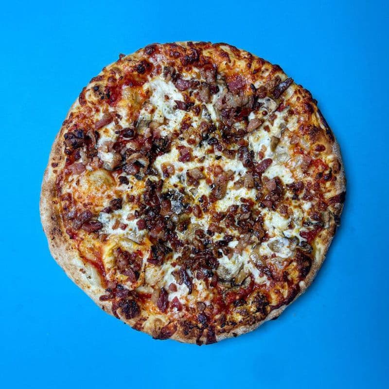 Smoked Pepperoni & Bacon Pizza