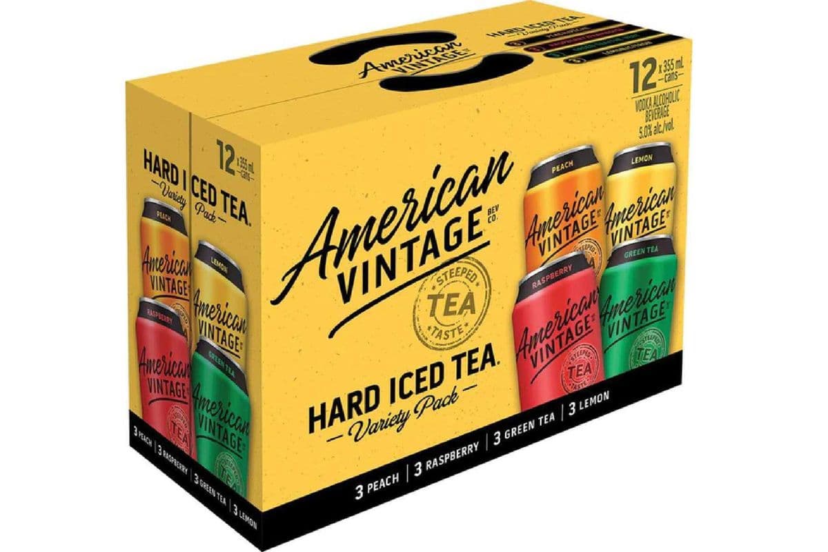 American Vintage Iced Tea Mixer (12 Pack Cans) (12 x 355 ml Cans)