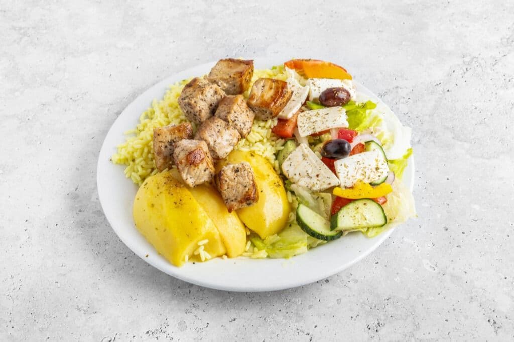 Pork Souvlaki Dinner