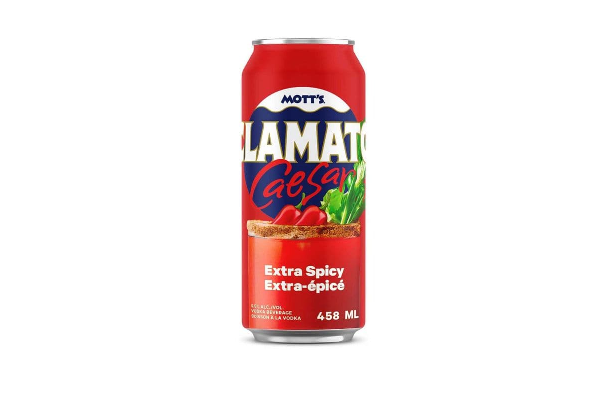 Mott's Clamato Caesar Extra Spicy Tall Can (1 x 458ml)