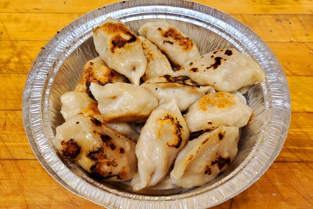 15. Pan Fried Dumplings (12pcs, homemade)