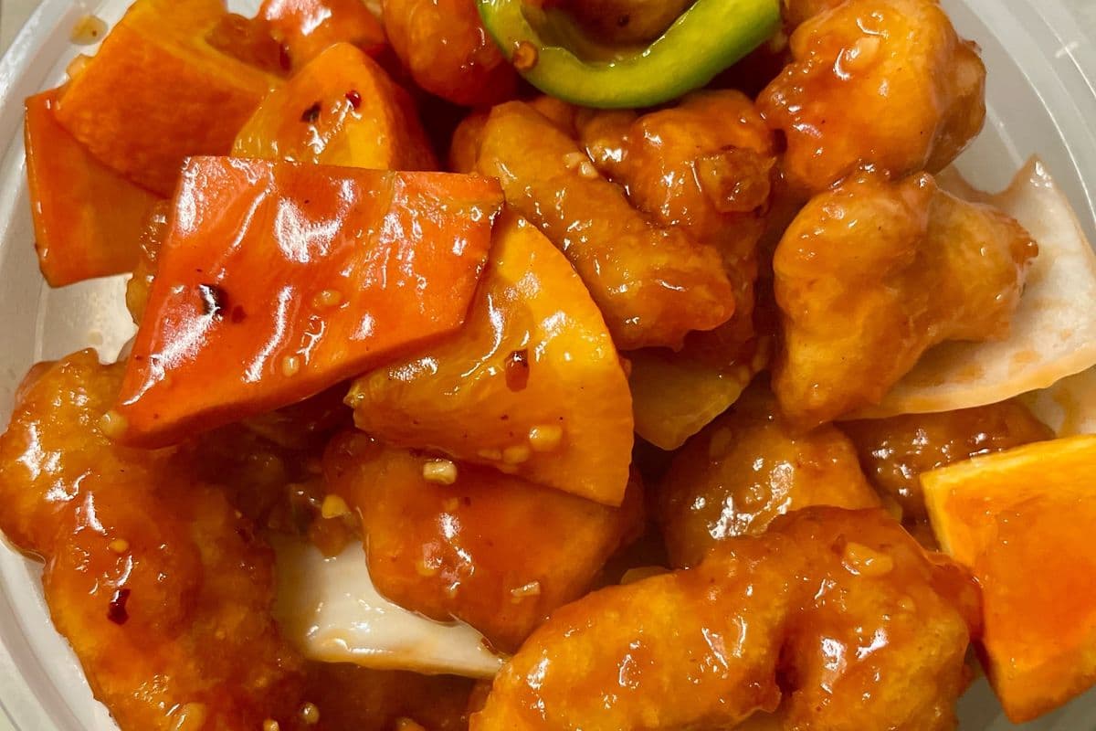 115. Orange Chicken or Beef 🌶️