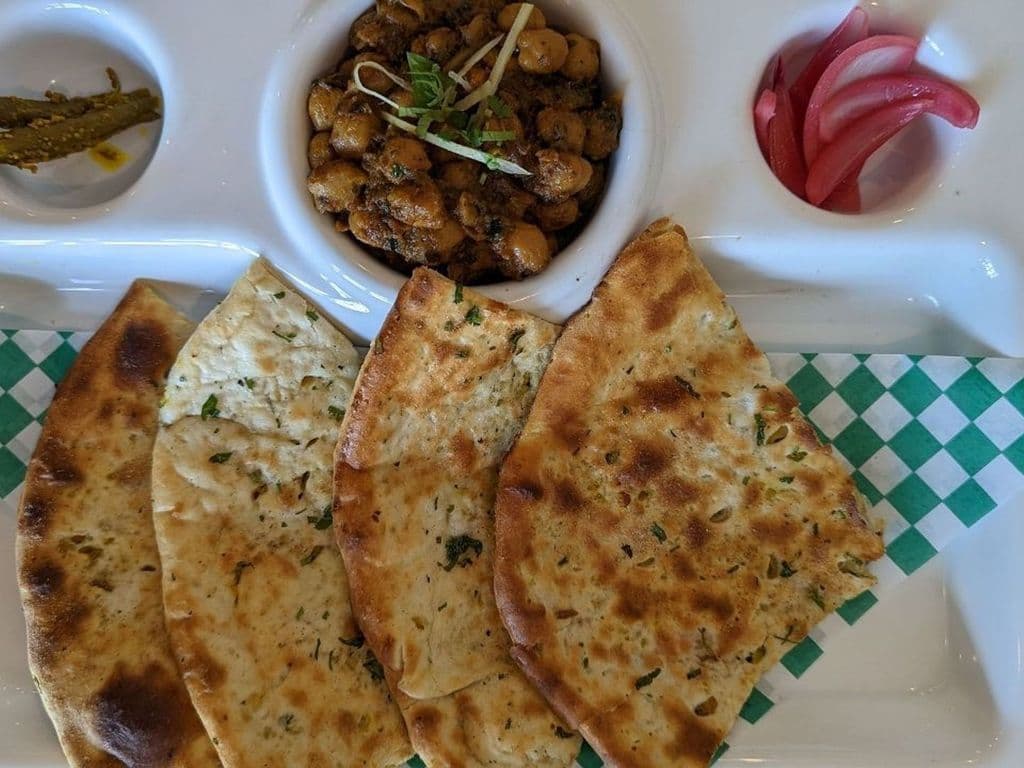 Amritsari Kulcha with channa