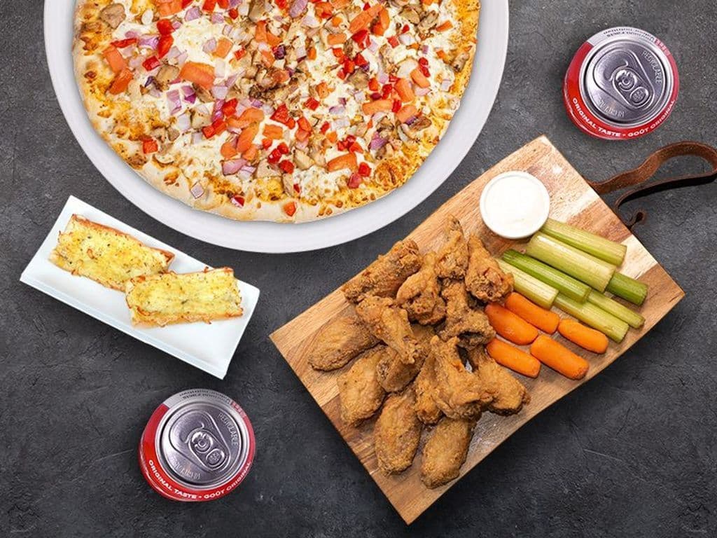 Large Pizza , 15 wings & More